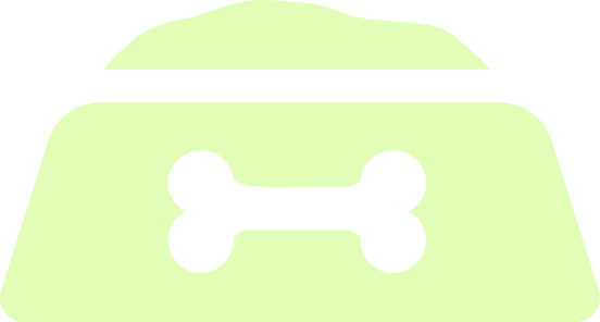 Dog bowl icon representing gently cooked food